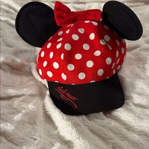 Disney Red and White Polka Dot Minnie Mouse Hat, Youth